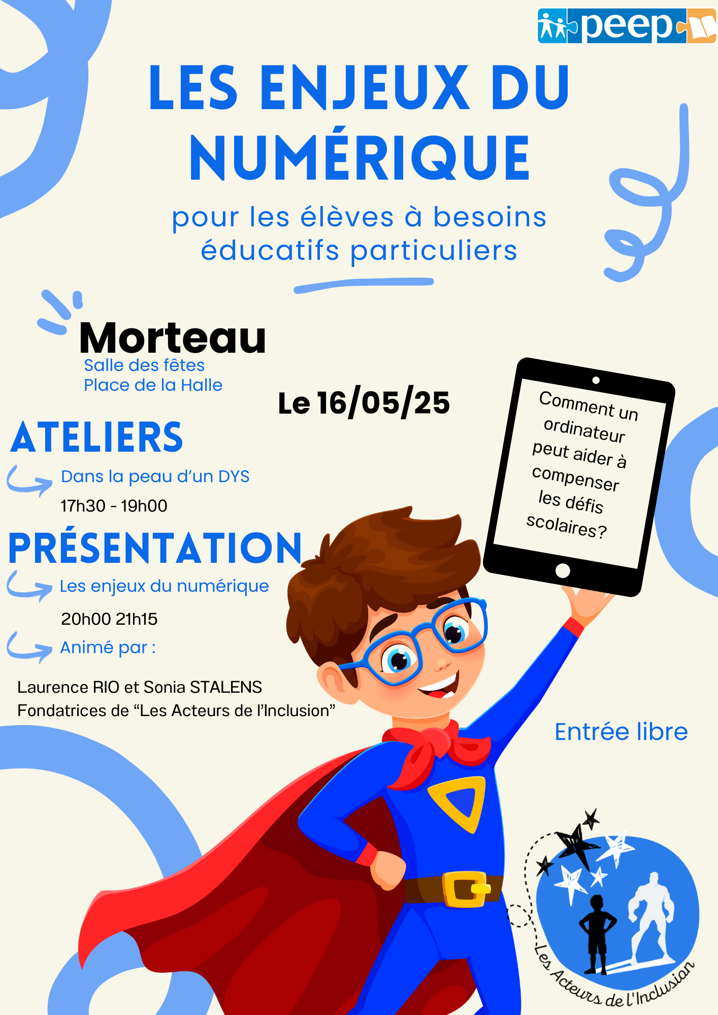 Affiche "Les enjeux du numérique"
